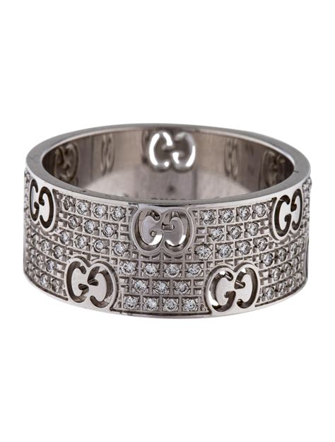 pre-owned gucci stardust ring|Gucci 18K Diamond Icon Stardust Diamond Ring .